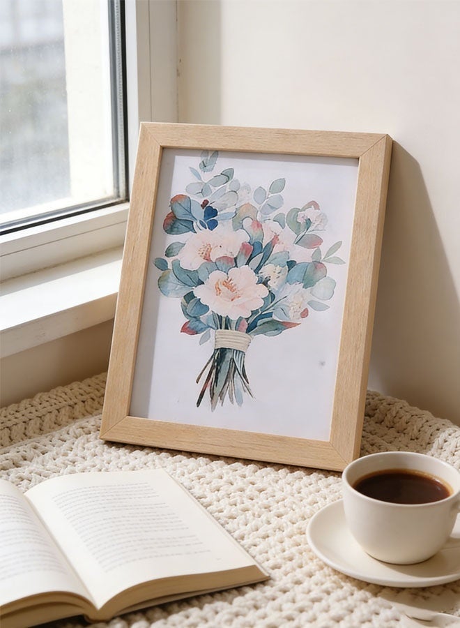 Keranixy Wooden Frame,Picture Frame,  Wooden Tabletop Photo Frame Horizontal and Vertical Formats for Wall with stand for Desk Craft, Ideal for Table, Home and Wall Decor - Image 1